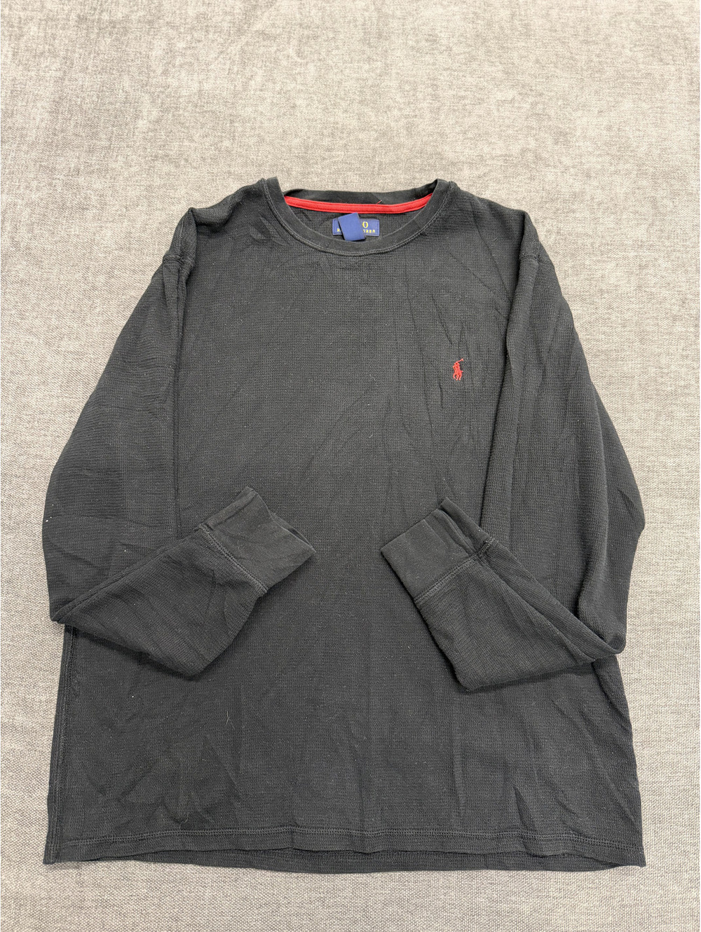 Polo Ralph Lauren Men's Black Long Sleeve Sleepwear Shirt XL